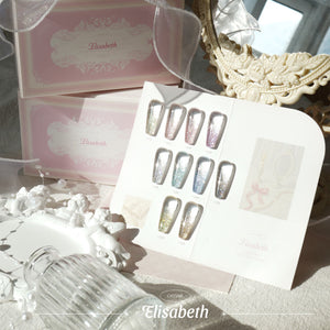 【CATS ME】Elizabeth 10-piece glitter nail Collection