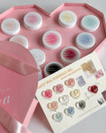 【AURA GLITTER / 受注販売(9月末前後納期)】Easy Gra Cushion Gel Sponge + Easy Picker 10-piece Set Gradient Cheek Nai