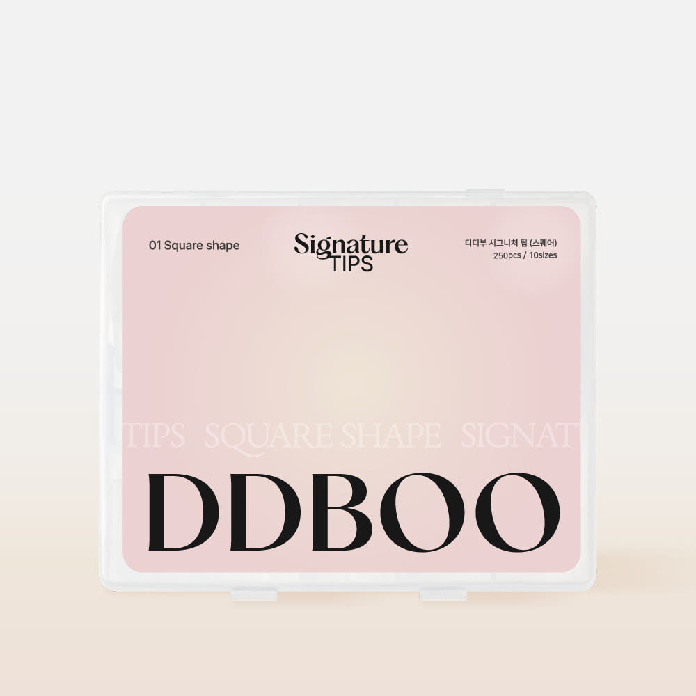 【DDBOO / 受注販売(9月中旬前後納期)】Signature Tip Nail Extension Nail Extension Square Round
