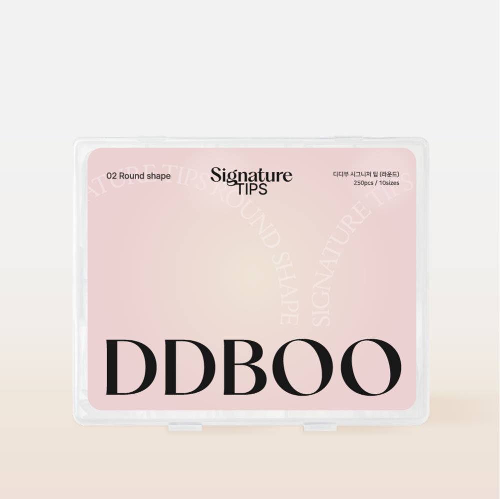 【DDBOO / 受注販売(9月中旬前後納期)】Signature Tip Nail Extension Nail Extension Square Round