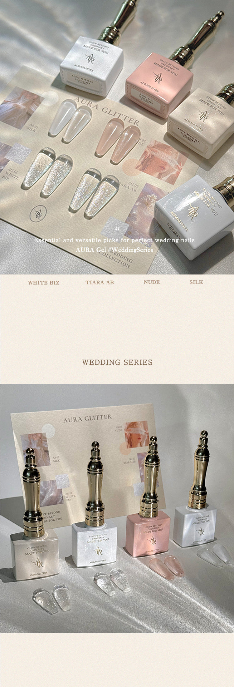 AURA GLITTER / 受注販売(7月中旬前後納期)】Wedding Series 4-piece