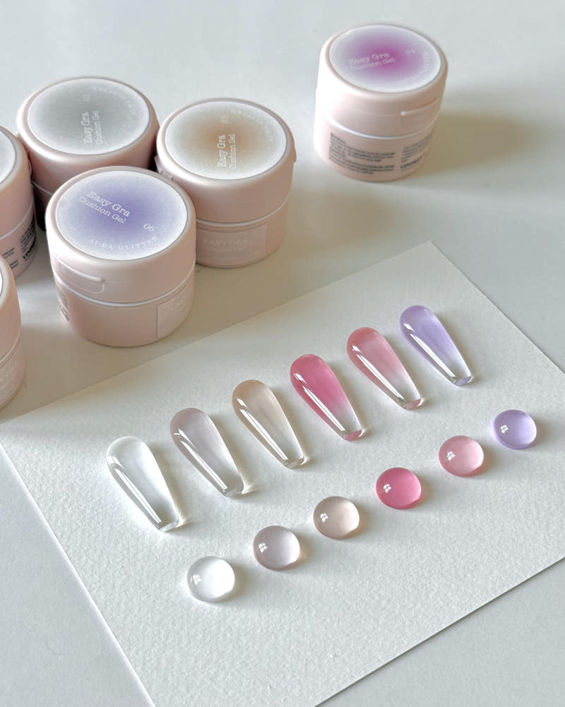【AURA GLITTER】Easy Gra Cushion Gel Cheek Blusher Self-Nail Gradient