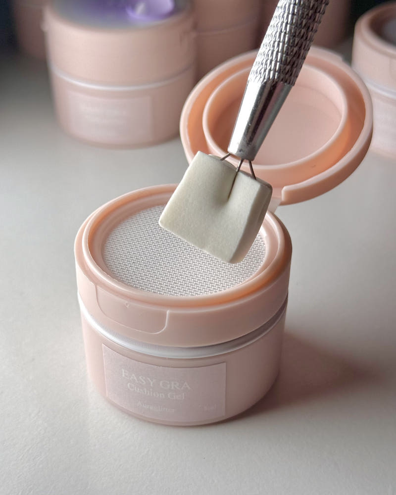 【AURA GLITTER】Easy Gra Cushion Gel Cheek Blusher Self-Nail Gradient