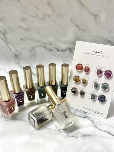 【riposo】6 types of mute ink + 1 type of seasoning