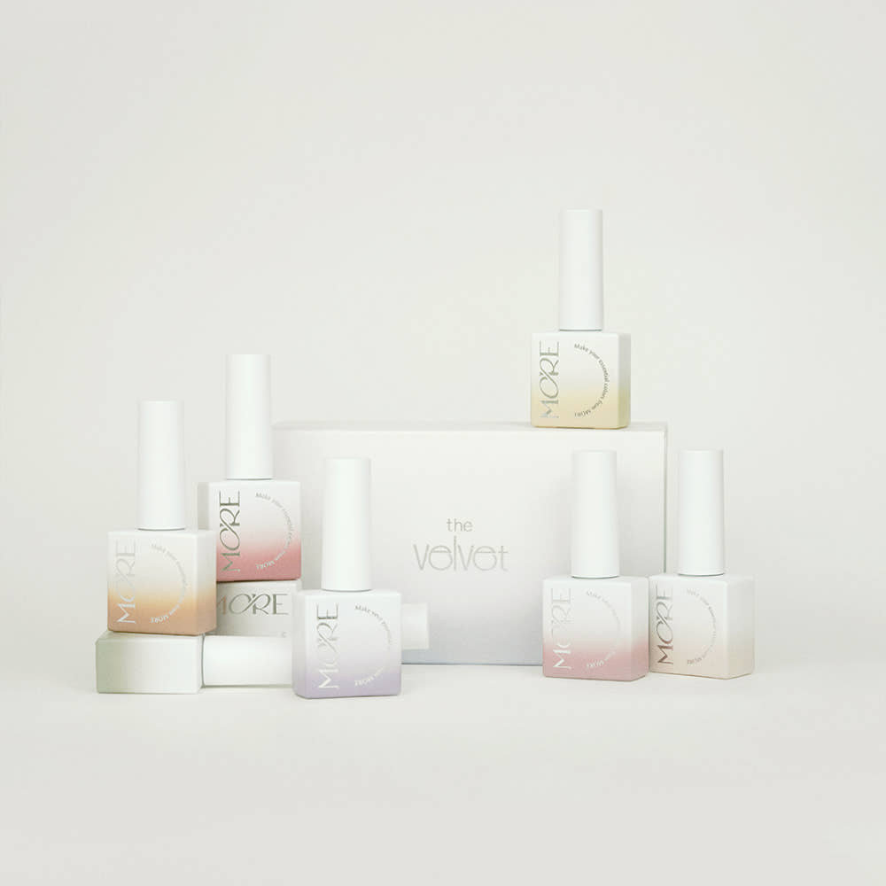 【MOREGEL】The Velvet Set (8 pieces) / Velvet Gel, Knit Gel