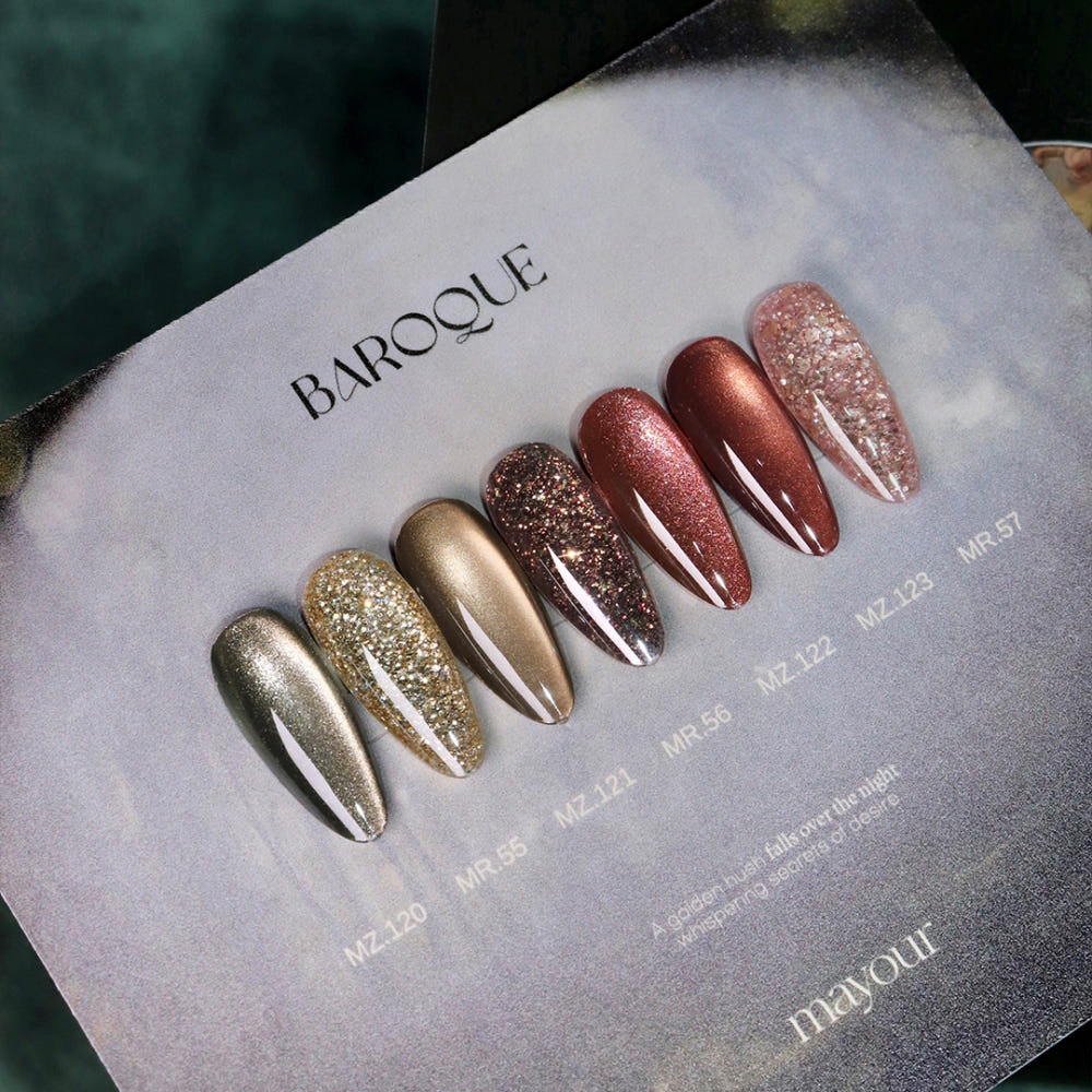 mayour】Baroque Glitter Gel Magnetic Gel 7-piece set – mii