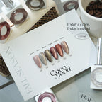 【CATS ME】Coco Mood 6-piece set Autumn Magnet Gel Glitter Nail Magnet Nail