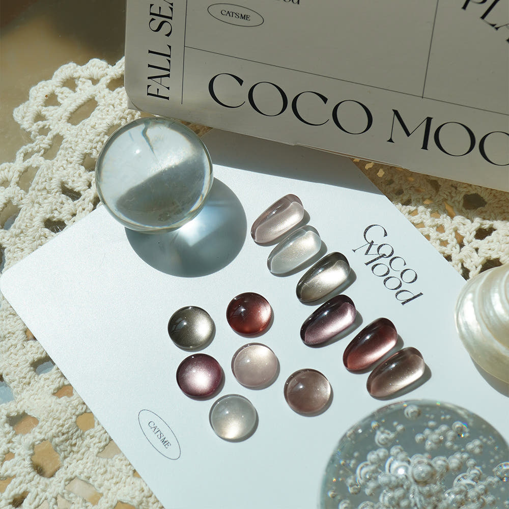 【CATS ME】Coco Mood 6-piece set Autumn Magnet Gel Glitter Nail Magnet Nail