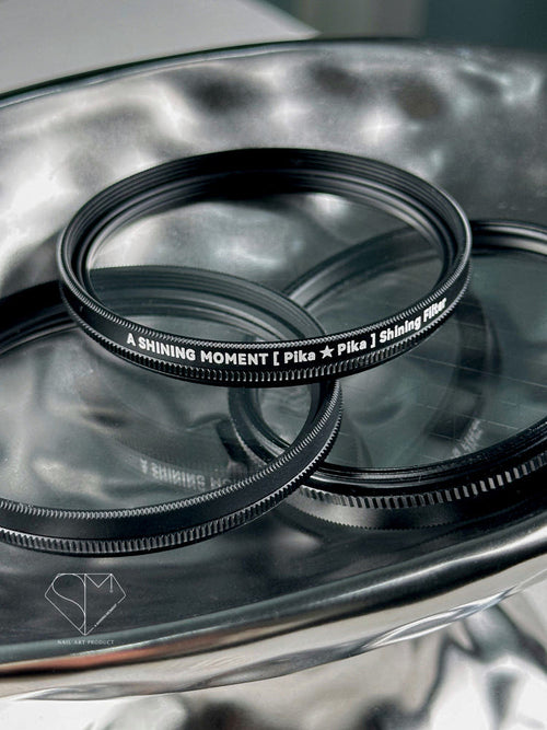 【A.Shining Moment / 受注販売(8月末前後納期)】Pika Pika Lens Shining Filter/Single Starlight Lens for Nail Photography ＋ Holder Clip