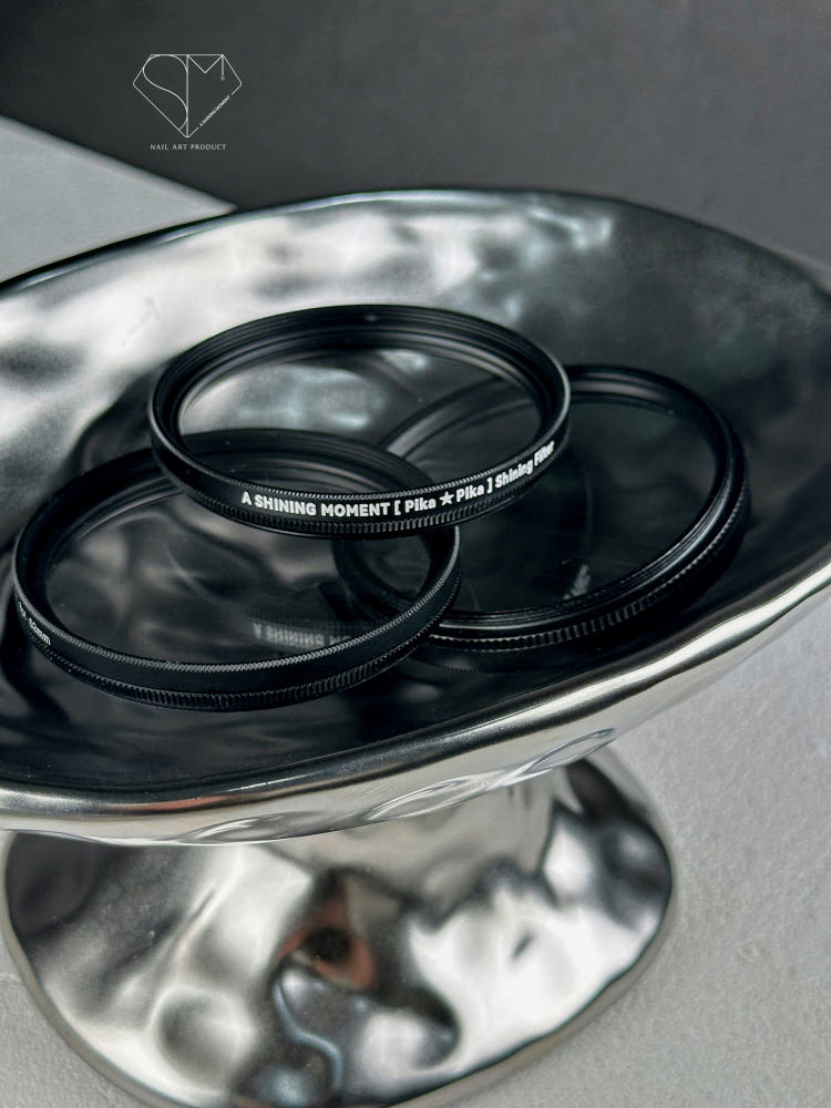 【A.Shining Moment / 受注販売(5月末前後納期)】Pika Pika Lens Shining Filter/Single Starlight Lens for Nail Photography ＋ Holder Clip