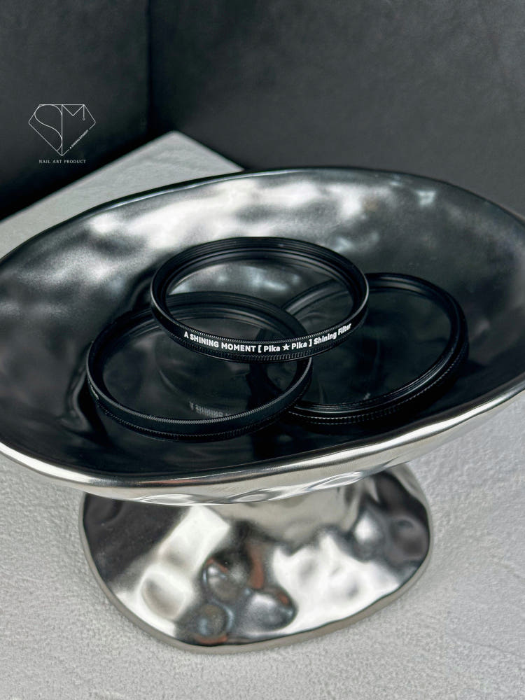 【A.Shining Moment / 受注販売(5月末前後納期)】Pika Pika Lens Shining Filter/Single Starlight Lens for Nail Photography ＋ Holder Clip