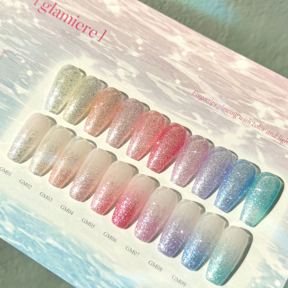 【mithmillo】Glitter Gel Glitter Gel Nail Glamier 10 types Collection