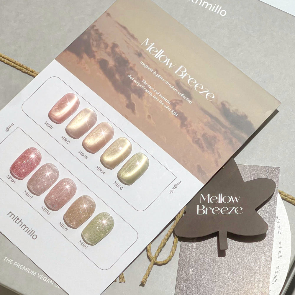 【mithmillo】Artistic Signature Polish Gel Mellow Breeze (Magnetic & Reflective Glitter) 10 types Collection
