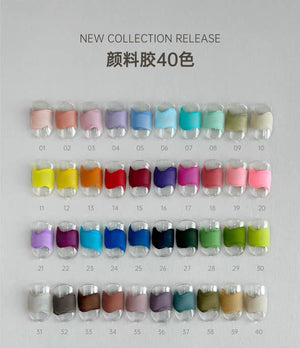 【YHH NAIL / 受注販売(納期未定:要問合せ)】YHH Cherry Blossom Pigment Gel, 40 Colors(U01~U40), 2g / YHH樱禾颜料胶40色