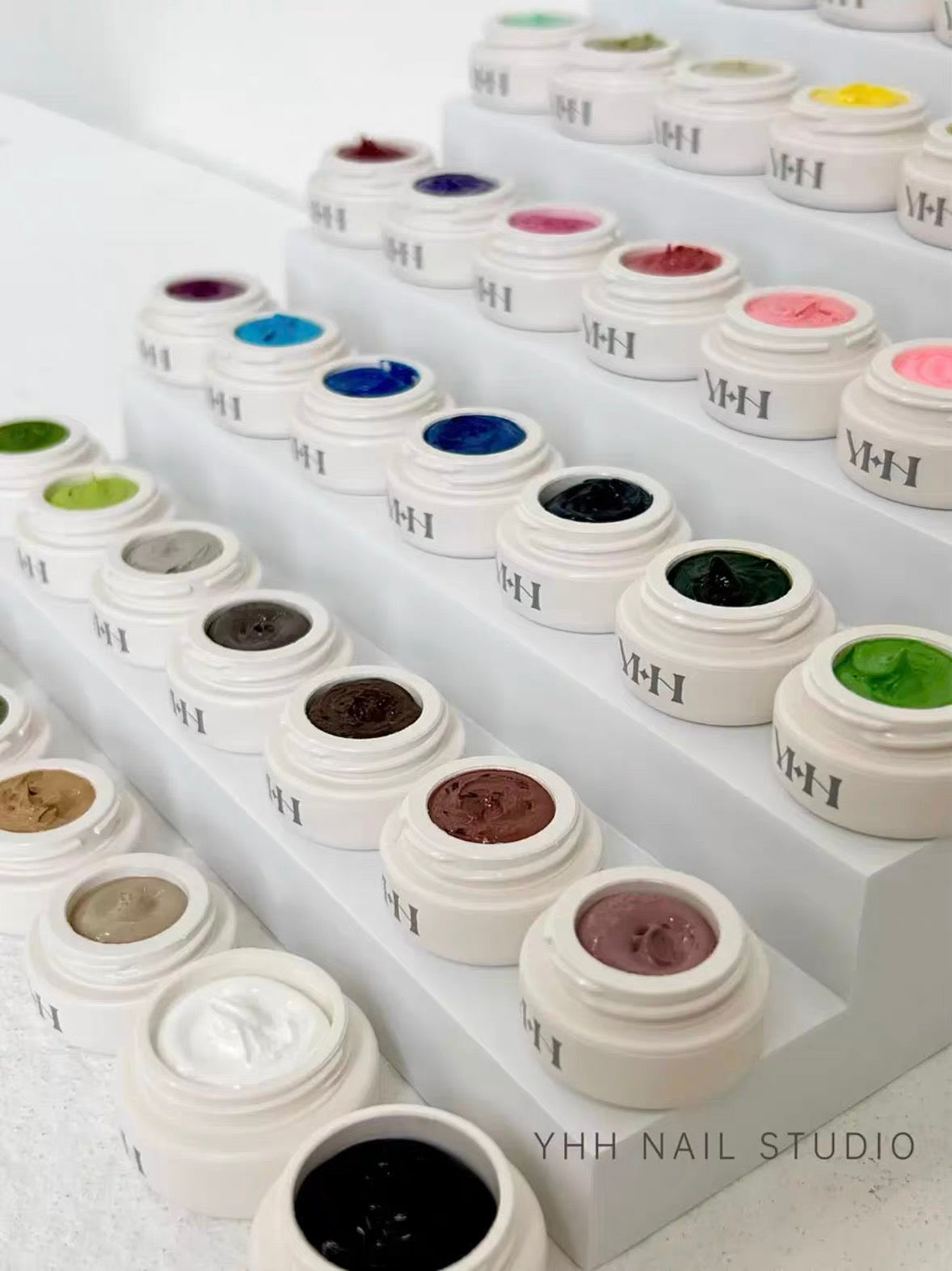 【YHH NAIL / 受注販売(8月末前後納期)】YHH Cherry Blossom Pigment Gel, 40 Colors(U01~U40), 2g / YHH樱禾颜料胶40色