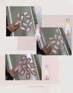【A.Shining Moment / 30セット限定販売 / 受注販売(9月末前後納期)】Black Cherry 8-Piece Magnetic Gel Magnetic Nails / SET