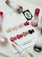 【A.Shining Moment / 30セット限定販売 / 受注販売(9月末前後納期)】Black Cherry 8-Piece Magnetic Gel Magnetic Nails / SET
