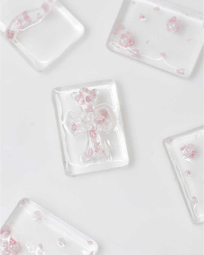 【MURMURE / 受注販売(6月末前後納期)】NEW Blossom Tea Cherry Blossom Glitter Cherry Blossom Nails Spring Nails Murmur Glitter