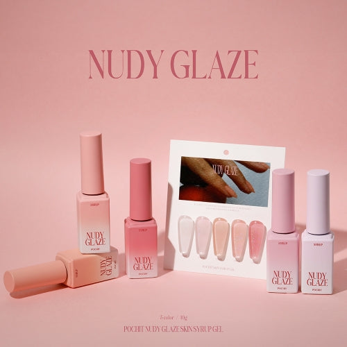 【Pochit / 受注販売(6月末前後納期)】Pochit Nudy Glaze Non-Wipe Skin Syrup Gel 5 Types