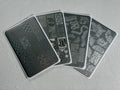 【A.Shining Moment / 受注販売(10月中旬前後納期)】Shining Denim Plate 4-Piece Set / Plate Nails, Stamping Nails, Nail Art