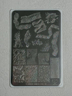 【A.Shining Moment / 受注販売(7月中旬前後納期)】Shining Denim Plate 4-Piece Set / Plate Nails, Stamping Nails, Nail Art