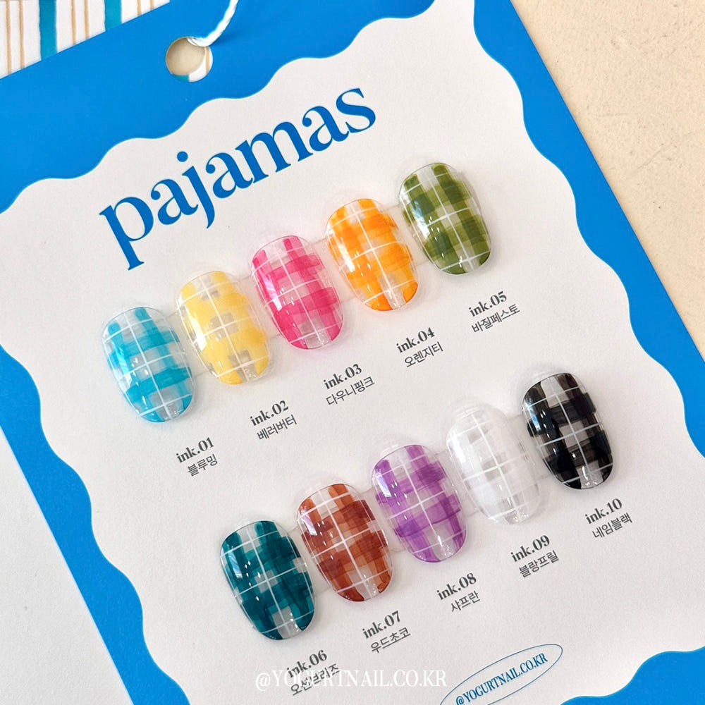 【YOGURT / 受注販売(6月末前後納期)】Yogurt Gel Nail Pajama Ink Gel Tint Gel 10-Piece Collection