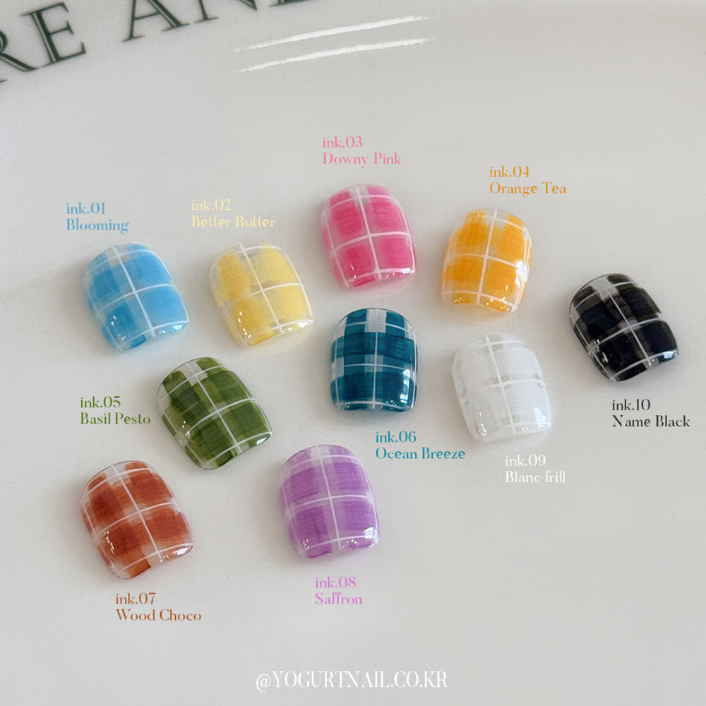 【YOGURT / 受注販売(6月末前後納期)】Yogurt Gel Nail Pajama Ink Gel Tint Gel 10-Piece Collection