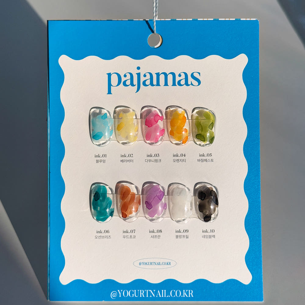 【YOGURT / 受注販売(6月末前後納期)】Yogurt Gel Nail Pajama Ink Gel Tint Gel 10-Piece Collection