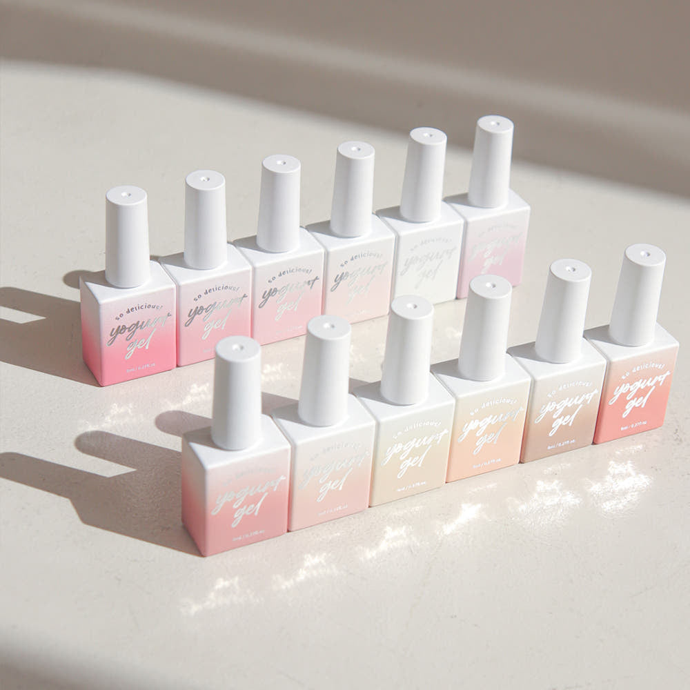 【YOGURT / 受注販売(6月末前後納期)】Yogurt Gel Nail Spring Flower Ending Syrup Gel 12-Piece Collection / BLOSSOM ENDING