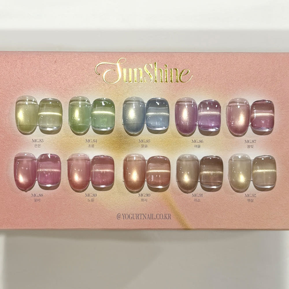 【YOGURT / 受注販売(6月中旬前後納期)】Yogurt Gel Nail SunShine Magnetic Gel 10-Piece Collection