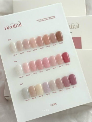 【MOREGEL / 受注販売(6月中旬前後納期)】Neutral (24 Types) Basic Syrup Gel Syrup Gel  Collection