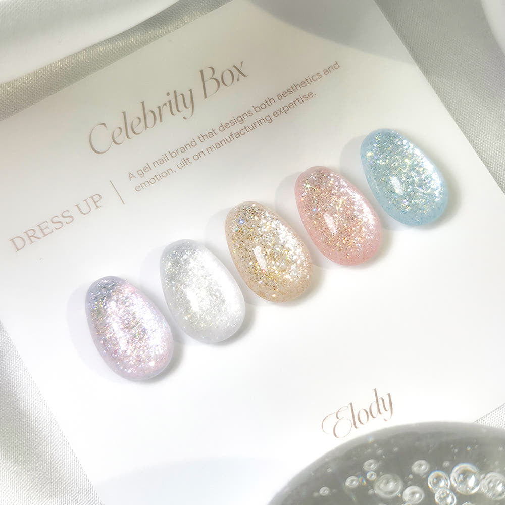 【単品数量限定 / Elody  / 受注販売(7月末前後納期)】Celeb Box 20 Types: Glitter, Magnetic Gel, & Syrup Gel