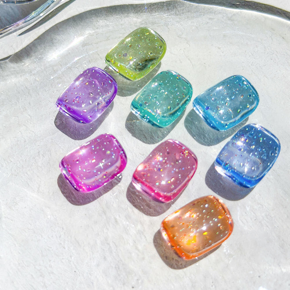 【YOGURT / 受注販売(6月末前後納期)】Yogurt Gel Nail Bubbly Glitter Gel 8-Piece Collection / BBOGLE BBOGLE