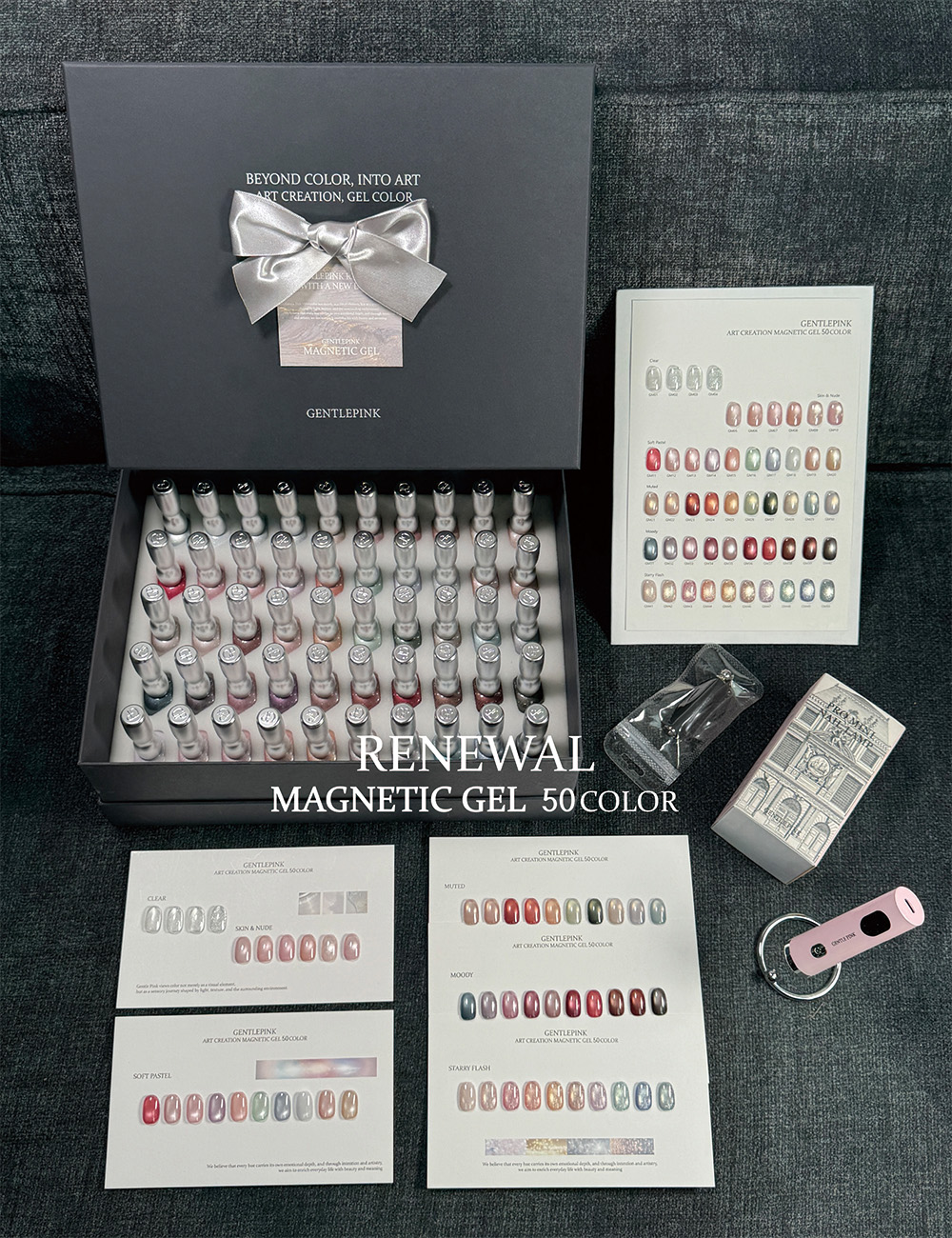 【GENTLE PINK / 受注販売(7月中旬前後納期)】 ART CREATION MAGNETIC GEL 50 COLOR