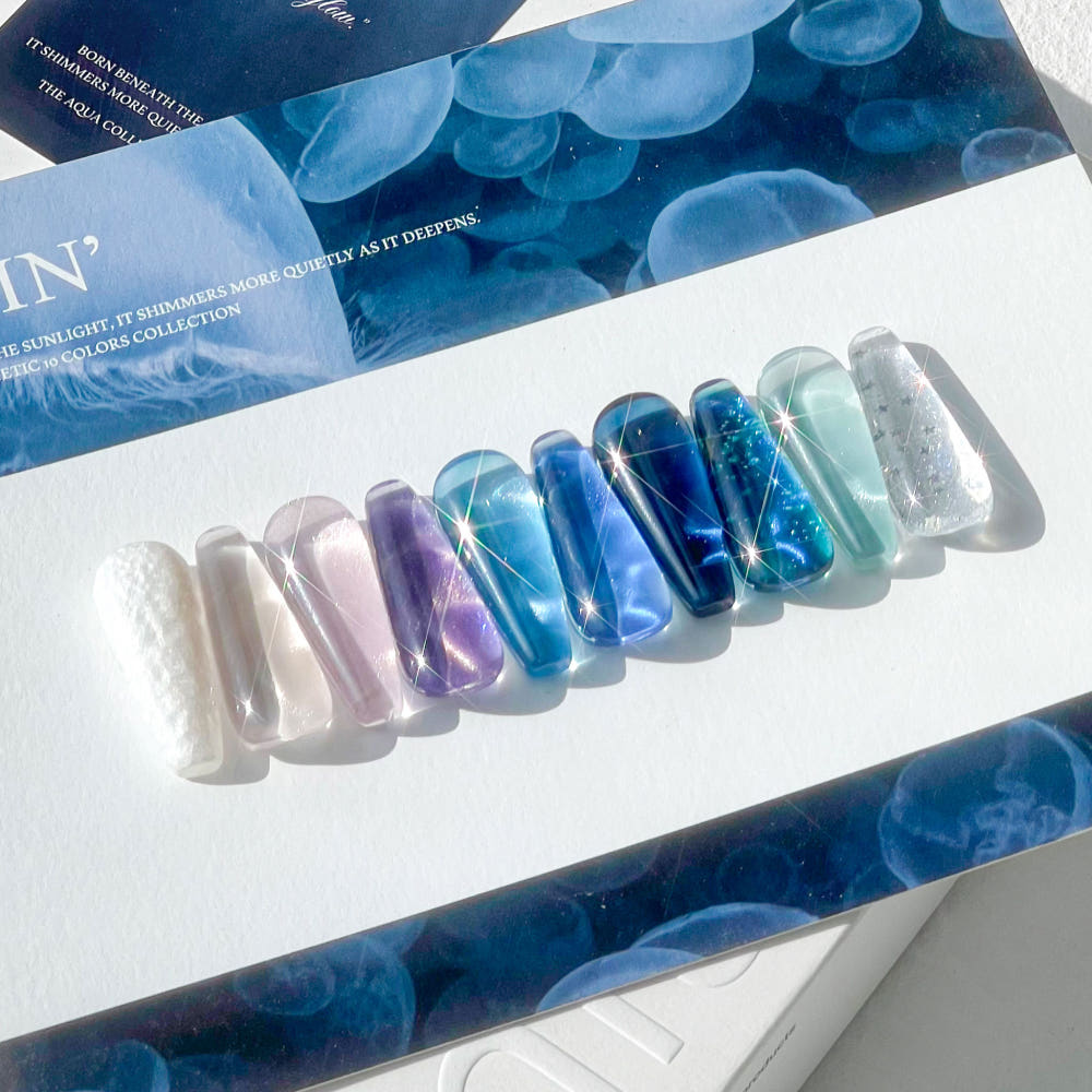 【mithmillo / 受注販売(8月末前後納期)】DAVIN 10-Piece Collection (Magnetic Gel, Glitter Gel)