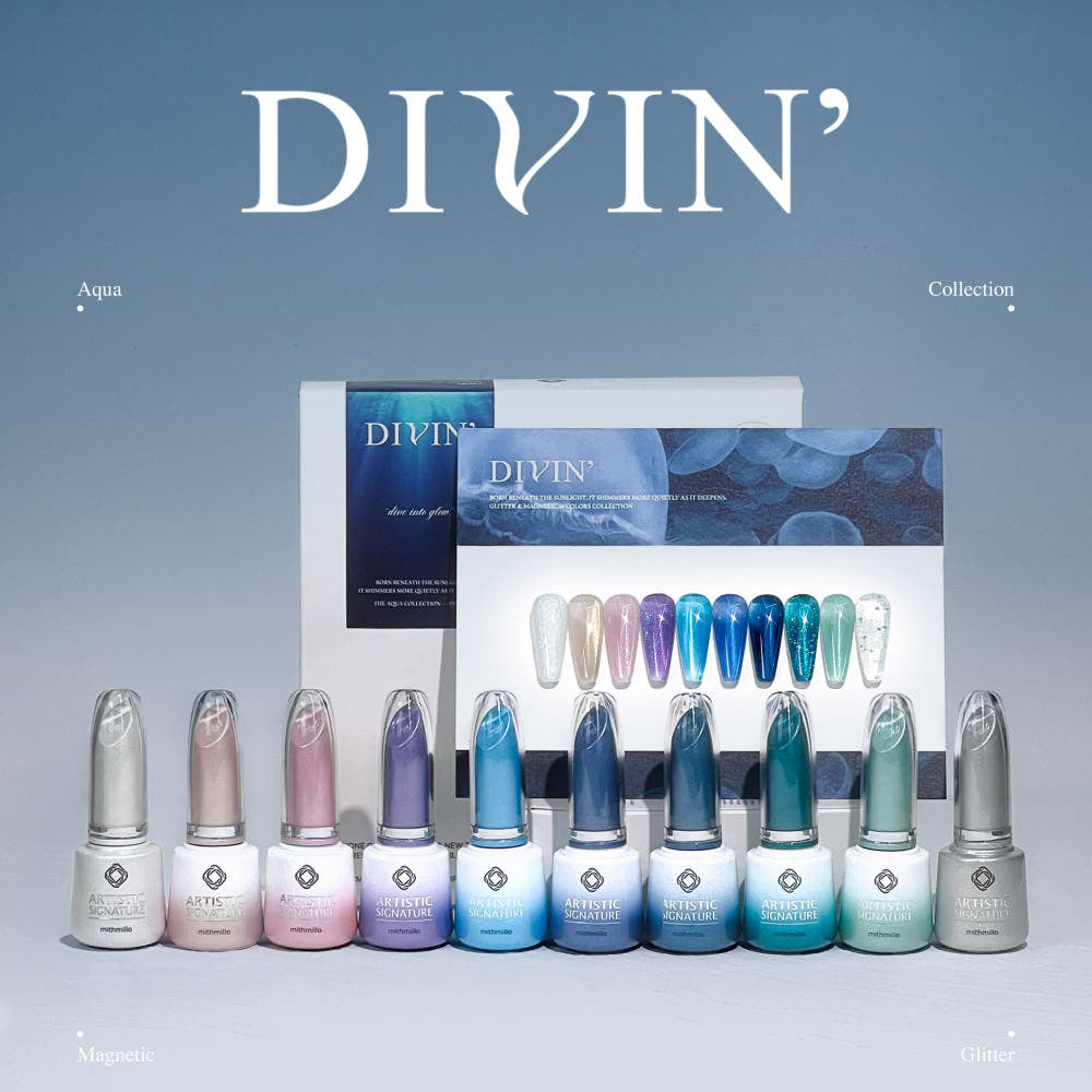【mithmillo / 受注販売(8月末前後納期)】DAVIN 10-Piece Collection (Magnetic Gel, Glitter Gel)
