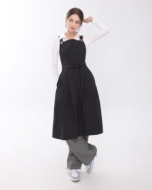 【K.BLANC / 受注販売(7月中旬前後納期)】  サスペンダーAラインエプロン SUSPENDER A-LINE APRON