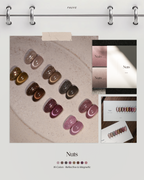 【FAUVE】Nuts: Reflective & Magnet Collection 16-piece set