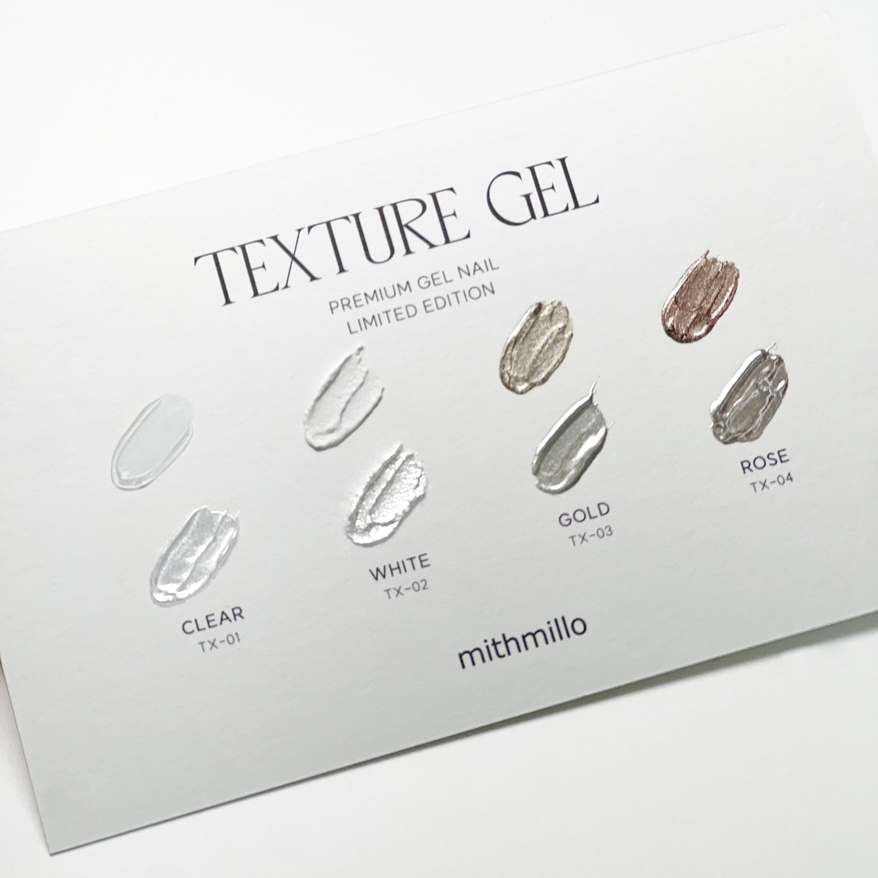 【mithmillo / 受注販売(6月末前後納期)】Texture Gel 4-piece set