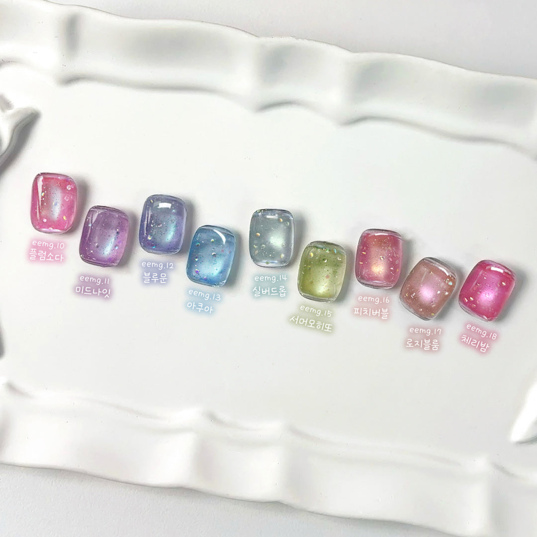 【Eeeya / 受注販売(9月中旬前後納期)】Bubble Cocktail Magnetic Gel 9-Piece Collection