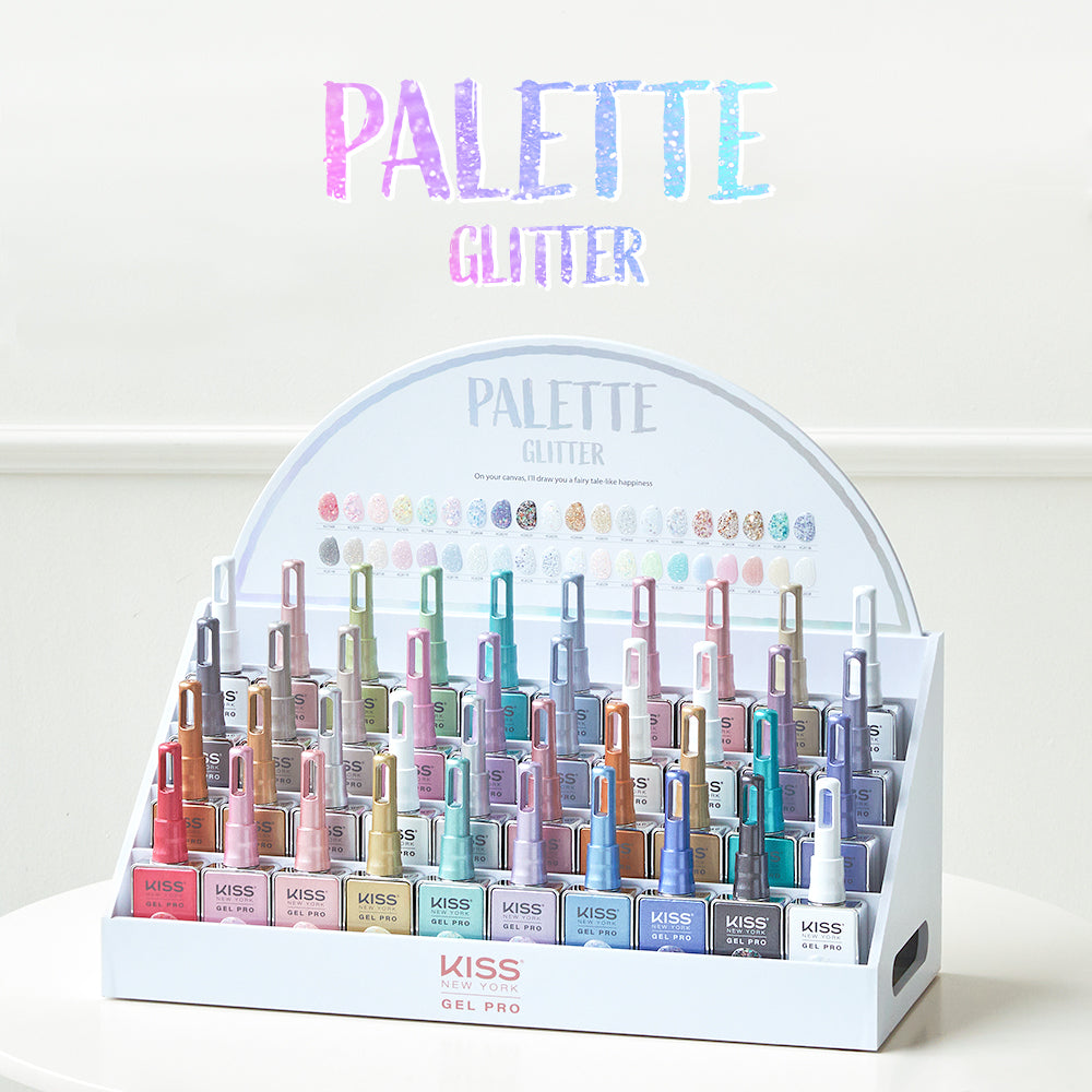 【KISS NEW YORK GEL PRO / 受注販売(10月中旬前後納期)】Palette Glitter 40-Piece Collection KGPS