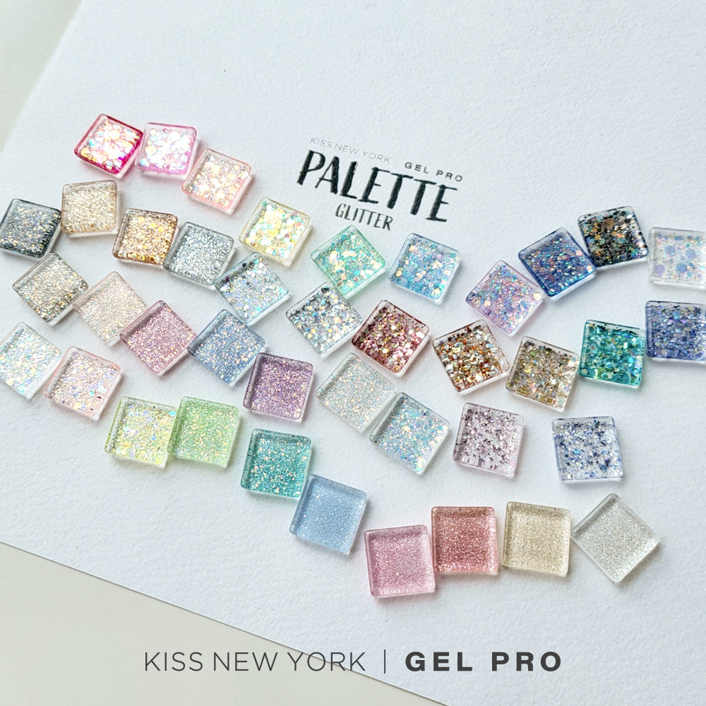 【KISS NEW YORK GEL PRO / 受注販売(10月中旬前後納期)】Palette Glitter 40-Piece Collection KGPS