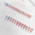 【LIUHWA / 受注販売(8月末前後納期)】LIUHWA Gel Melopink Color Gel 10ml 12-Piece Collection Pink Gel Nails Subtle Pearl