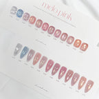 【LIUHWA / 受注販売(7月中旬前後納期)】LIUHWA Gel Melopink Color Gel 10ml 12-Piece Collection Pink Gel Nails Subtle Pearl