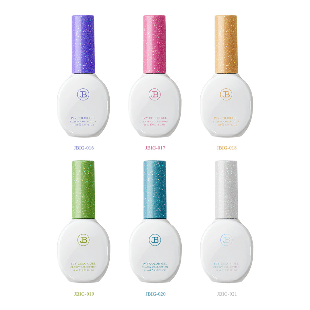 【JIN.B / 受注販売(10月末前後納期)】Milky Way Opal Glitter Gel 6 Colors Single Item 11ml