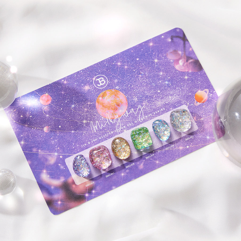 【JIN.B / 受注販売(10月末前後納期)】Milky Way Opal Glitter Gel 6 Colors Single Item 11ml