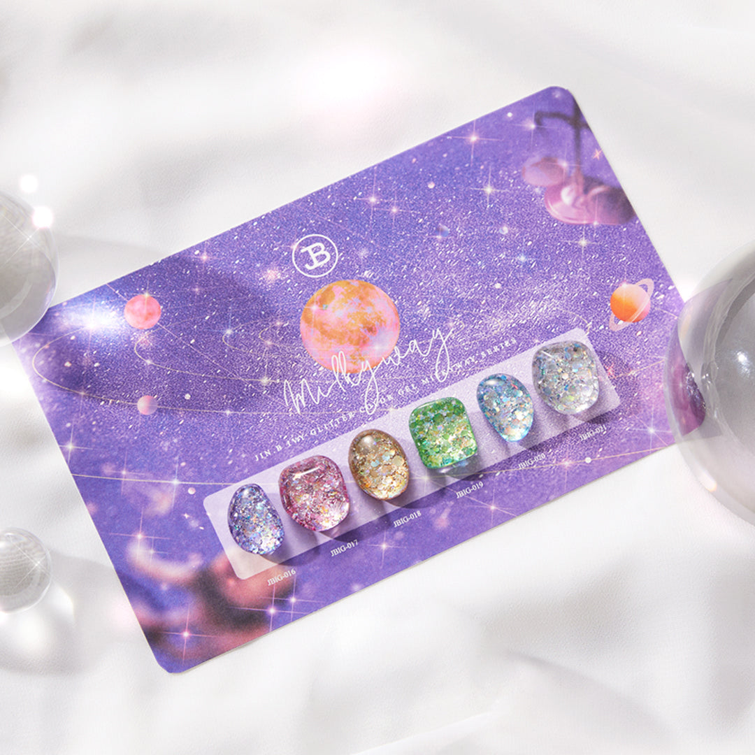 【JIN.B / 受注販売(10月末前後納期)】Milky Way Opal Glitter Gel 6 Colors Single Item 11ml
