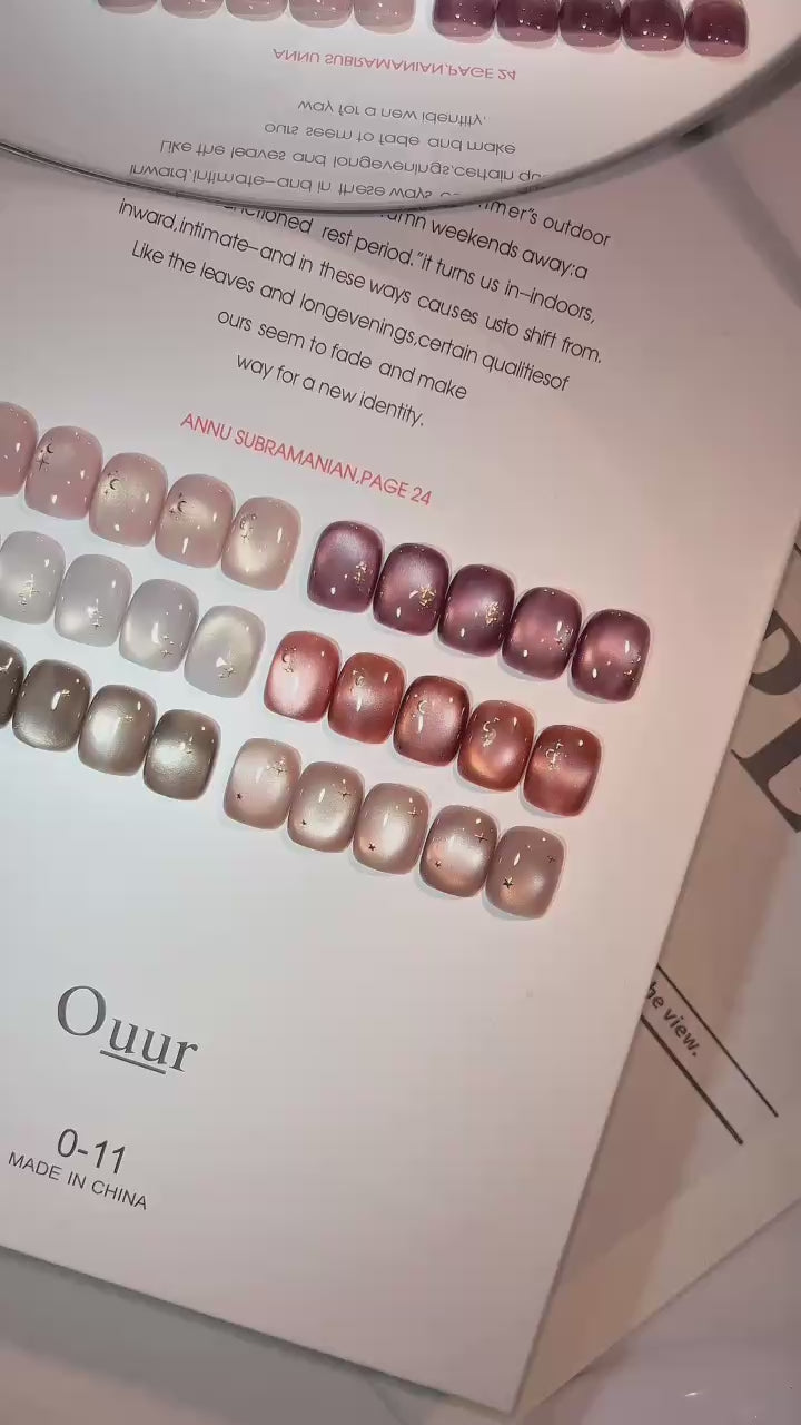 【CATS ME】Coco Mood 6-piece set Autumn Magnet Gel Glitter Nail Magnet Nail