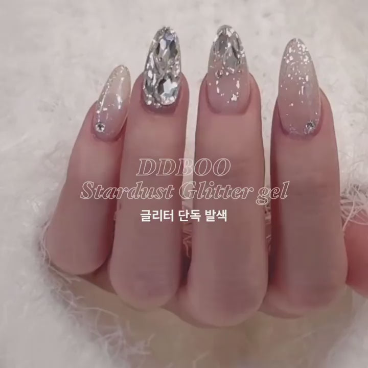 【DDBOO / 受注販売(7月中旬前後納期)】Glitter Gel Stardust 2-Piece Collection Wedding Nails