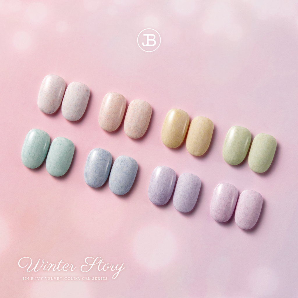 【JIN.B / 受注販売(10月末前後納期)】Winter Story Pastel Velvet Color Gel 8 Shades Single Item